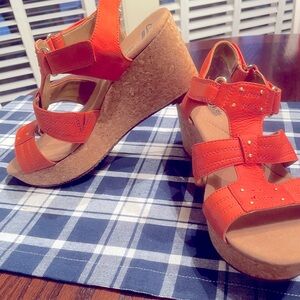 Clark’s wedge sandals